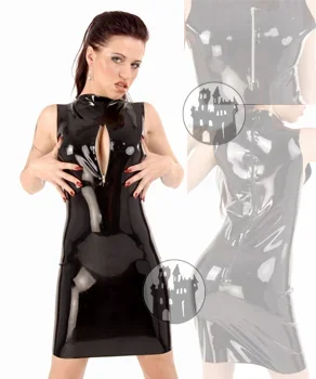Latex Kleid – Zipper vertikal