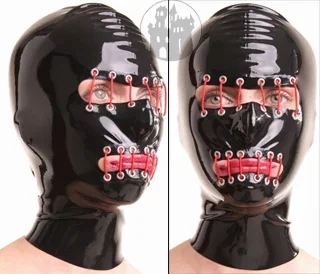 Latex Maske – mit Ziernähten