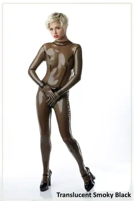 Latex Meterware – Transparent Schwarz (smoky)