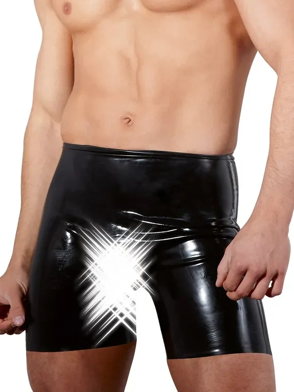 Latex-Ouvertpant, schwarz