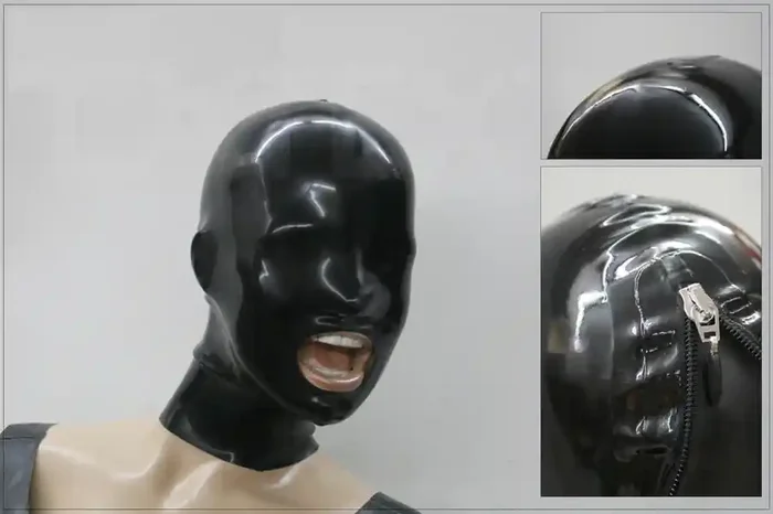 Latexmaske – Mundöffnung