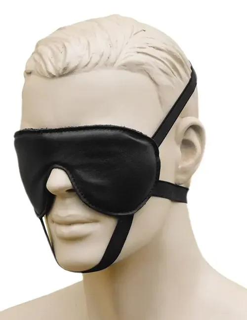 Leder-Augenmaske