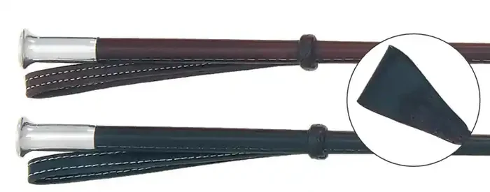 Leder-Gerte mit Metallkapsel