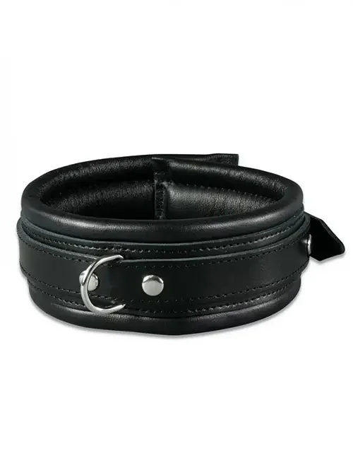 Leder-Halsfessel schwarz
