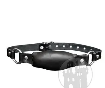 Leder Mundknebel Bananenform schwarz