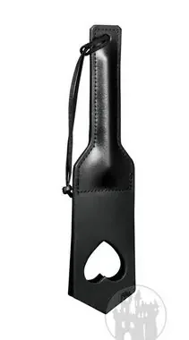 Leder Paddel mit Herzausschnitt