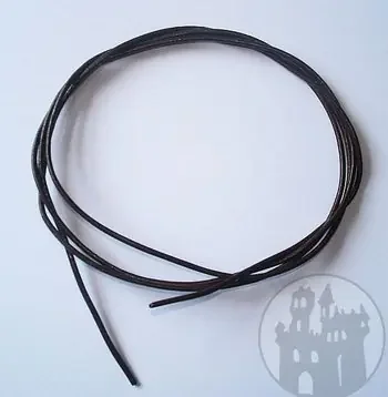 Lederband aus Ziegenleder braun