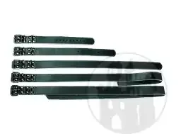 Ledergürtel schwarz-weiß 3,5cm breit
