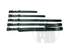 Ledergürtel schwarz-weiß 3cm breit