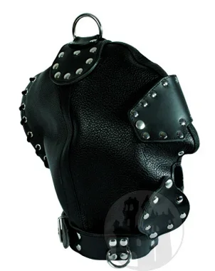 Ledermaske mit Schnürung