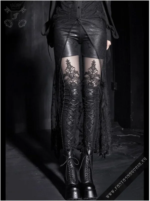 Leggings mit Schnürung (Grösse: L)