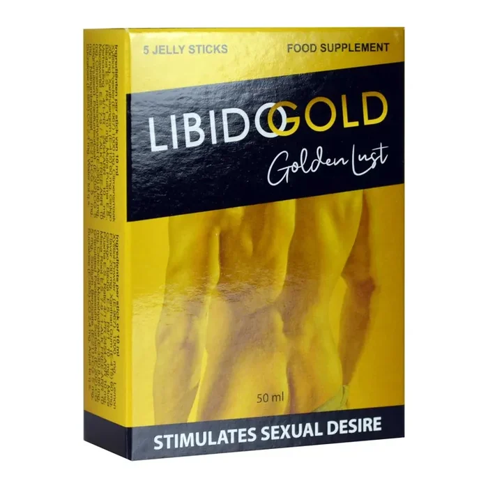 Libido Gold Golden Lust – Aphrodisiakum für Männer und Frauen – 5 Beutel