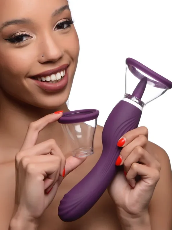 Lickgasm 8X Licking & Sucking Vibrator, lila