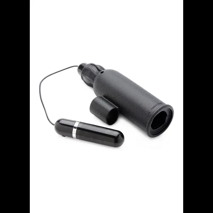 Lightning Stroke – Silicone Stroker with Vibrating Bullet