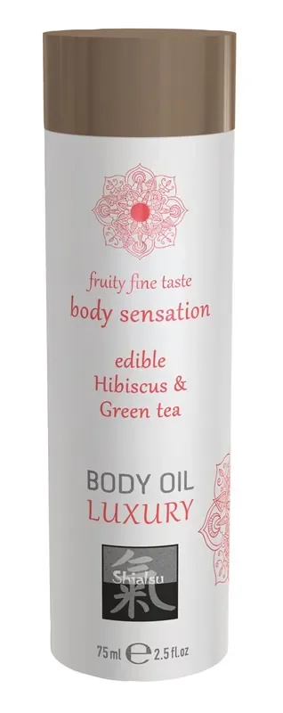 Luxus-Körperöl essbar – Hibiskus und Grüner Tee