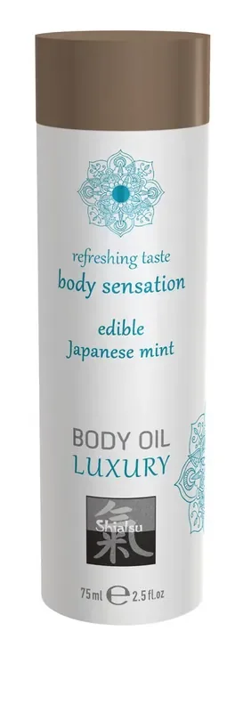 Luxus- Körperöl essbar – Japanische Minze