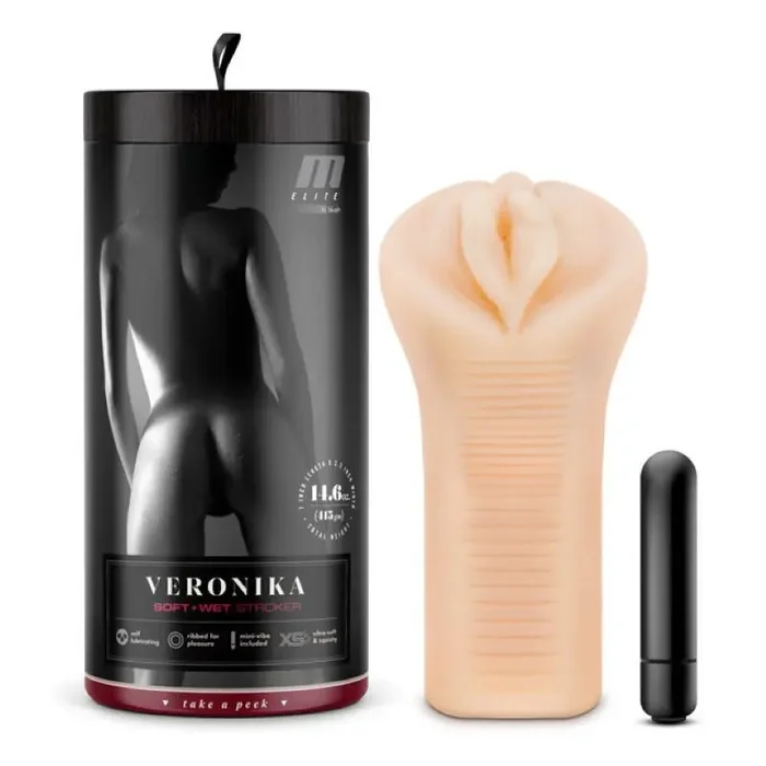 M Elite – Soft und Wet Veronika Masturbator – Beige