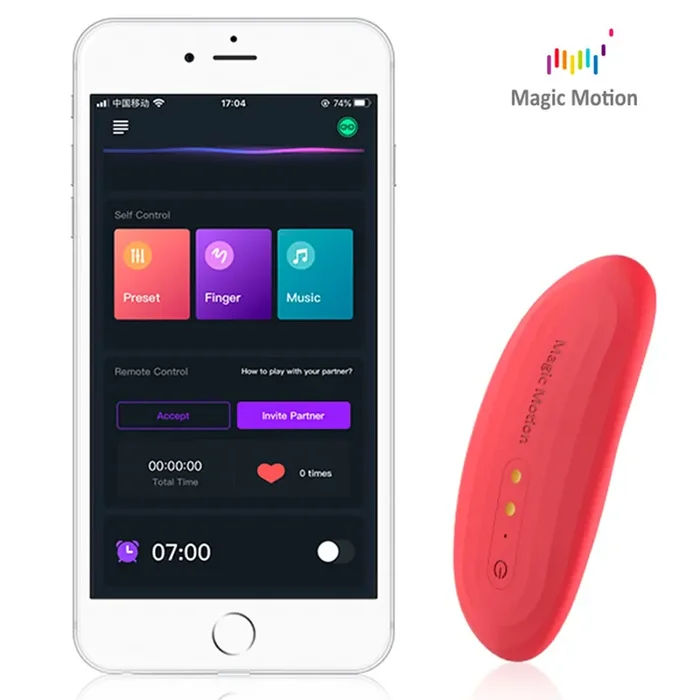 Magic Motion – App-gesteuerter Nyx Smart Panty Vibrator – Rot