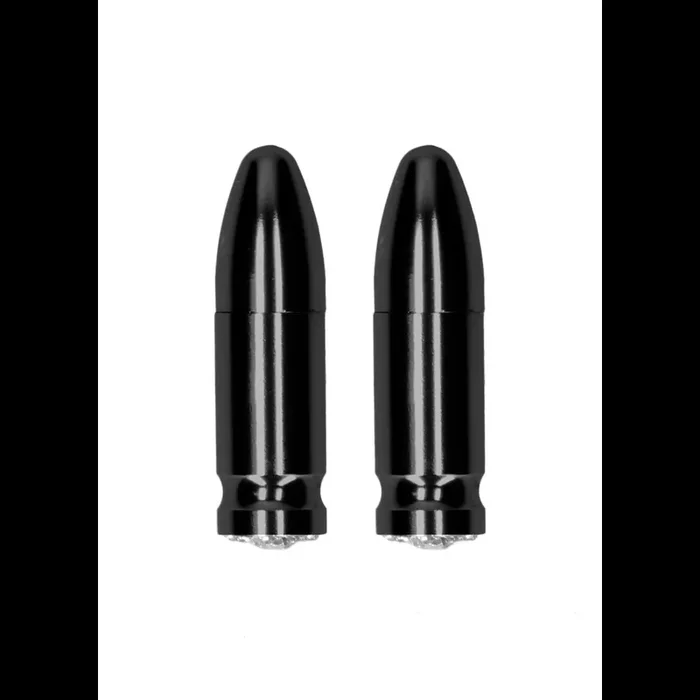 Magnetische Nippelklammern Diamond Bullet – Schwarz