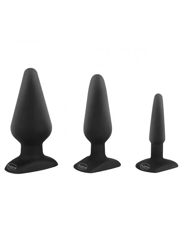 Malesation Classig Plug Set Analplug-Set, schwarz