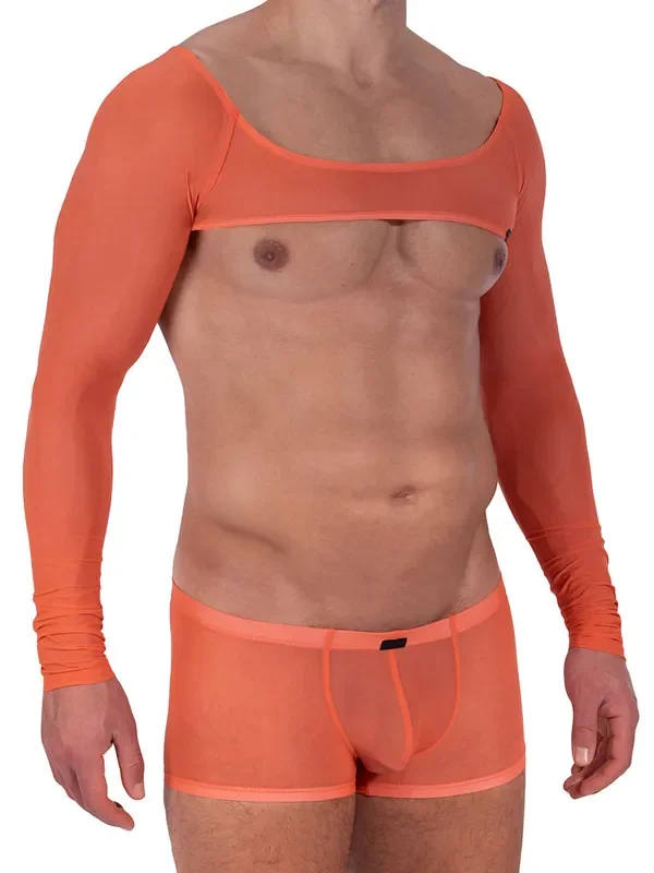 MANSTORE M2327 Shoulder Vest, coral