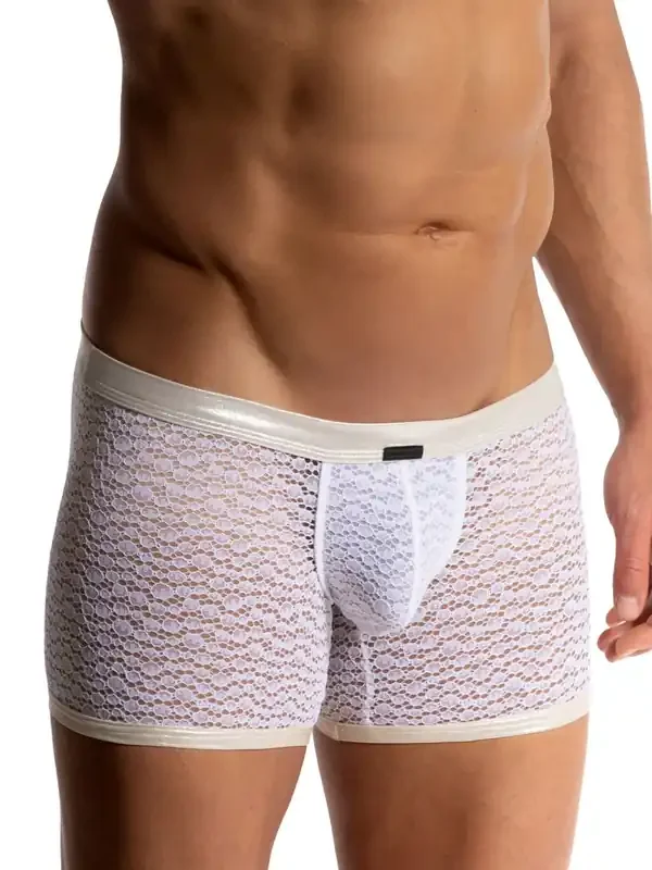 MANSTORE M2512 Hip Boxer, weiß/gold
