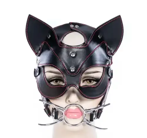 Maske Kätzchen mit Ringknebel