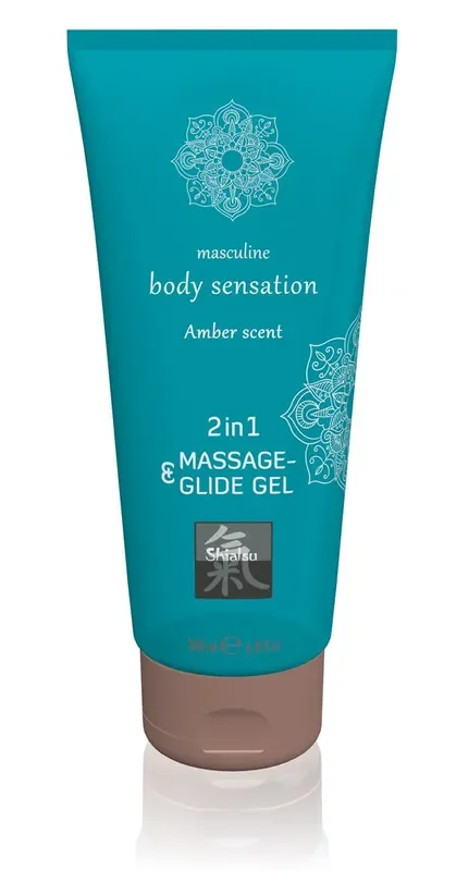 Massage- und Gleitgel 2 in 1 – Amber