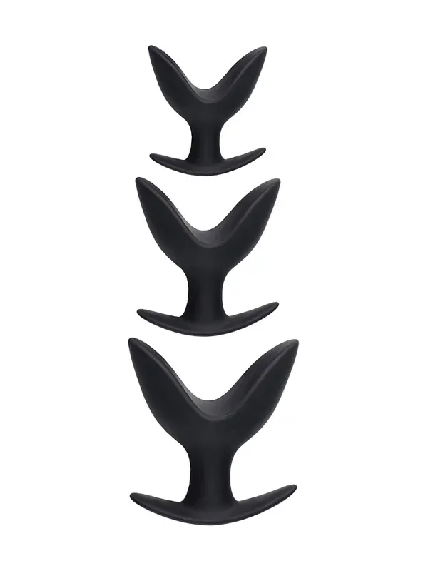 Master Serie Ass Anchors Analplug-Set, schwarz