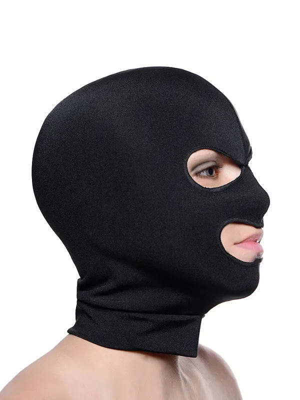 Master Series Facade Hood with Eye and Mouth Hole Maske, schwarz