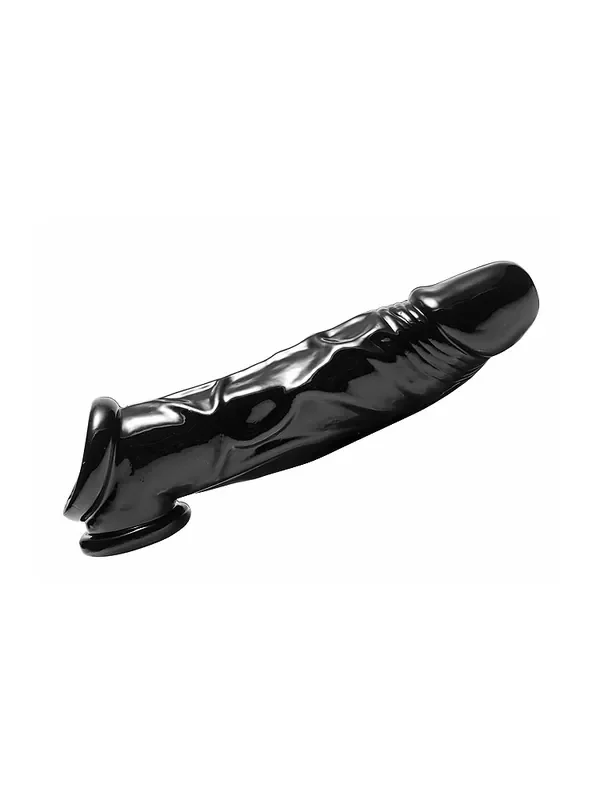 Master Series Fuk Tool Penishülle und Hodenstretcher, schwarz