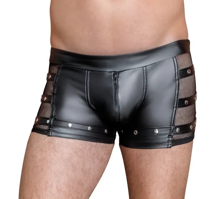 Mattlook Panty mit Nieten und Reißverschluss