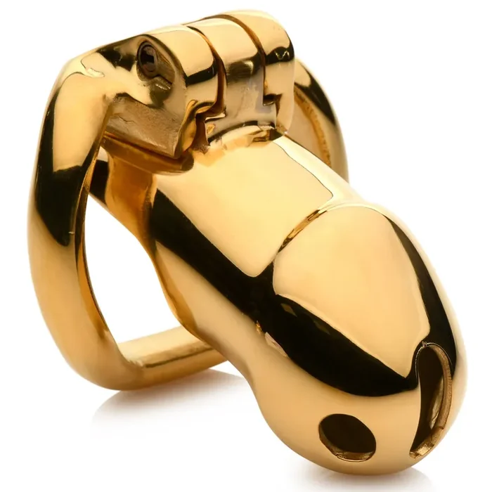 Midas Locking Chastity Cage – 18K Gold-Plated – Gold