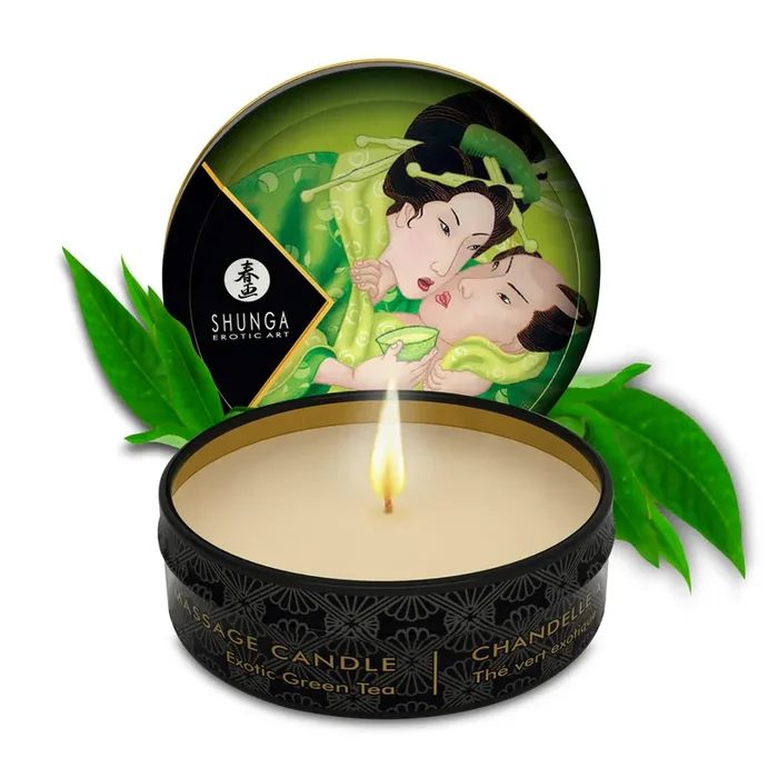 Mini Massage Candle – Exotic Green Tea – 1 oz / 30 ml