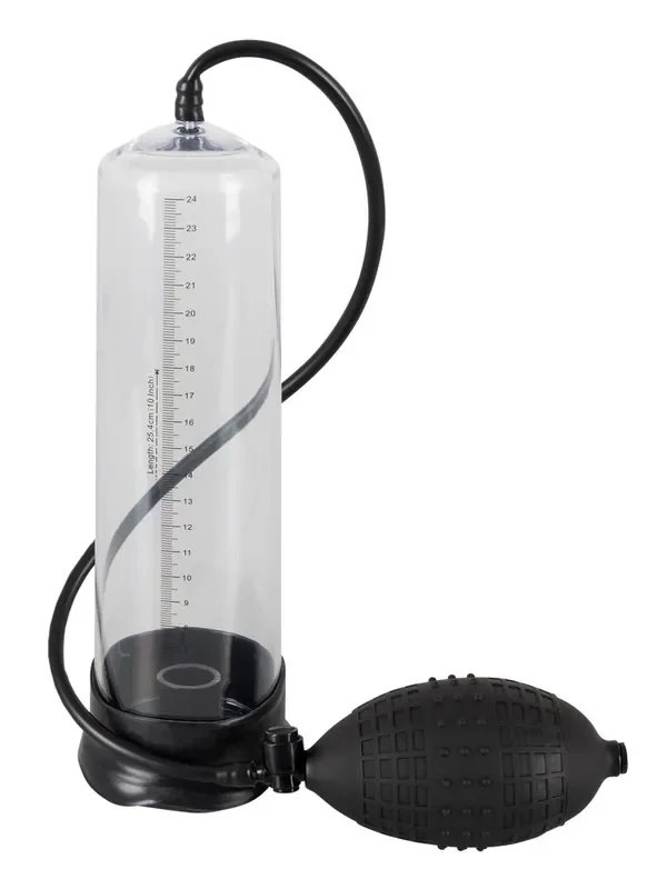 Mister Boner Professional‘s Power Pump Penispumpe, schwarz/transparent