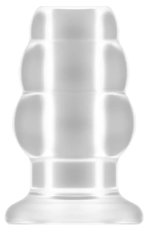 Mittelgroßer Hohltunnel-Plug – 8,5 cm – Transparent