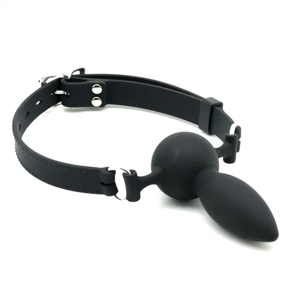 Mundknebel mit Dildo – abschließbar