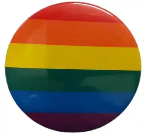 Namensschild Metall Rainbow