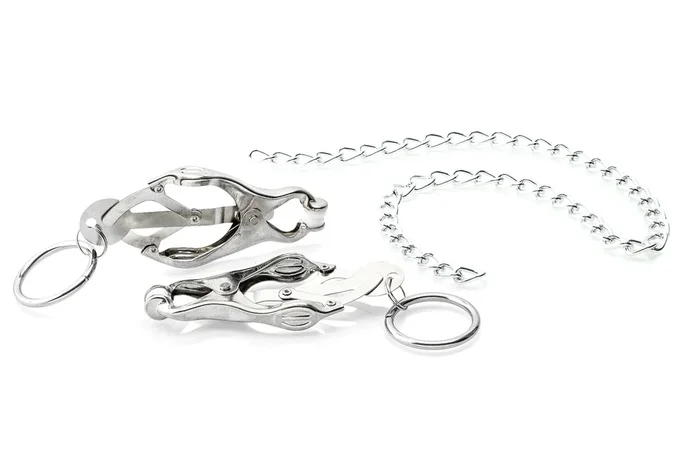 Nippelklemmen mit Verbindungskette und Ringen