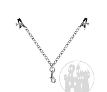 Nippelzwingen kurz m. Karabiner