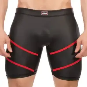 Nuru Short Schwarz-Rot