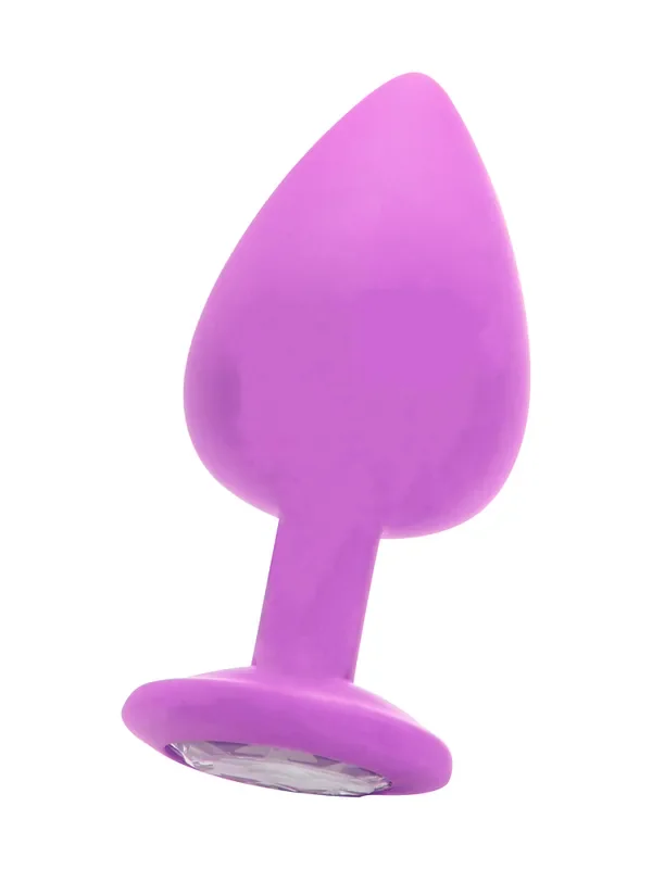Ouch! Extra Large Diamond Butt Plug Analplug mit Kristall, lila