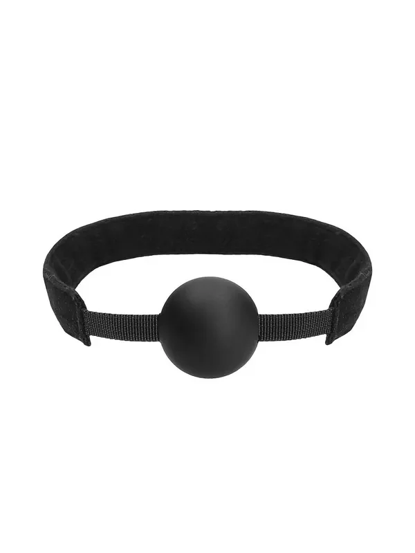 Ouch! Velvet Silicone Ball Gag Mundknebel, schwarz