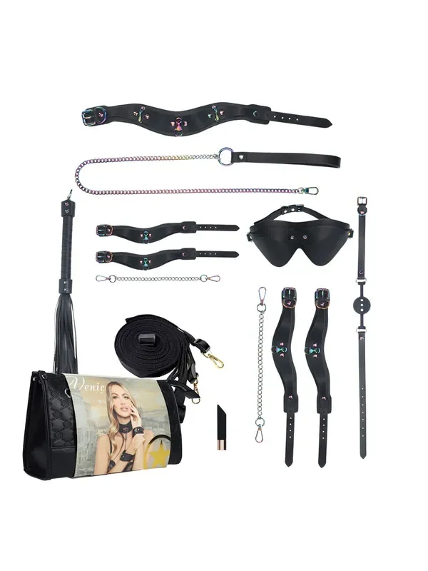 Ouch! Venice Collection BDSM-Set, schwarz