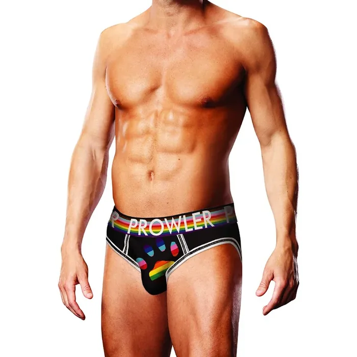 Oversized Paw Open Brief – L – Black