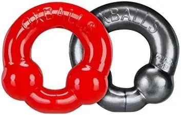 Pack Cockrings Ultraballs Oxballs Grau – Rot