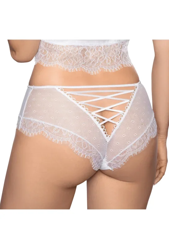Panty mit Rüschen und Schnürdetail (Grösse: M)