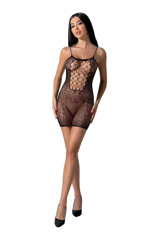 Passion – BS096 Netzkleid – Schwarz