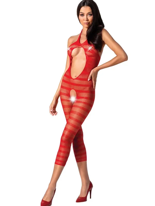 Passion BS081 Ouvert-Catsuit, rot