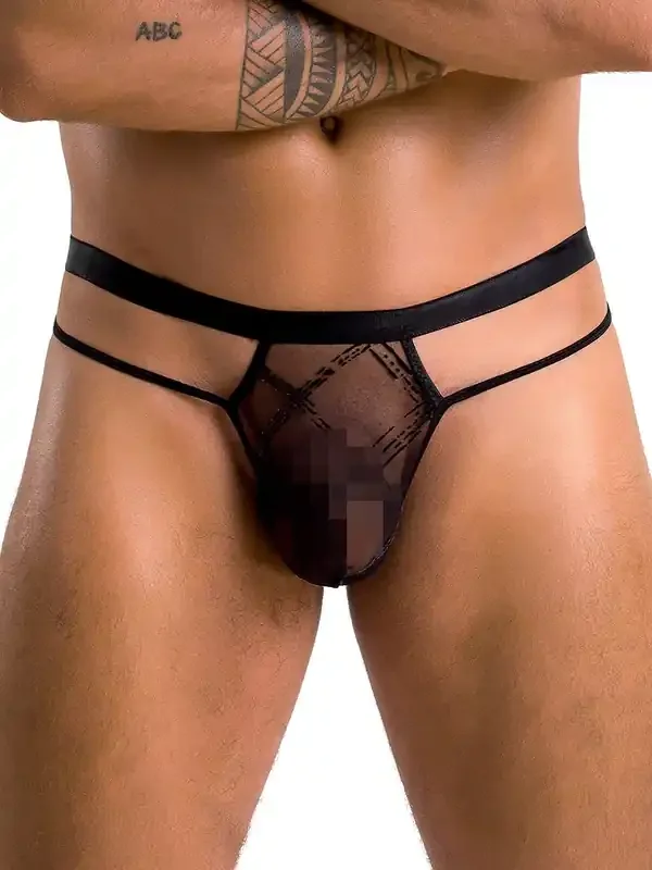 Passion MP029 Netz-String, schwarz